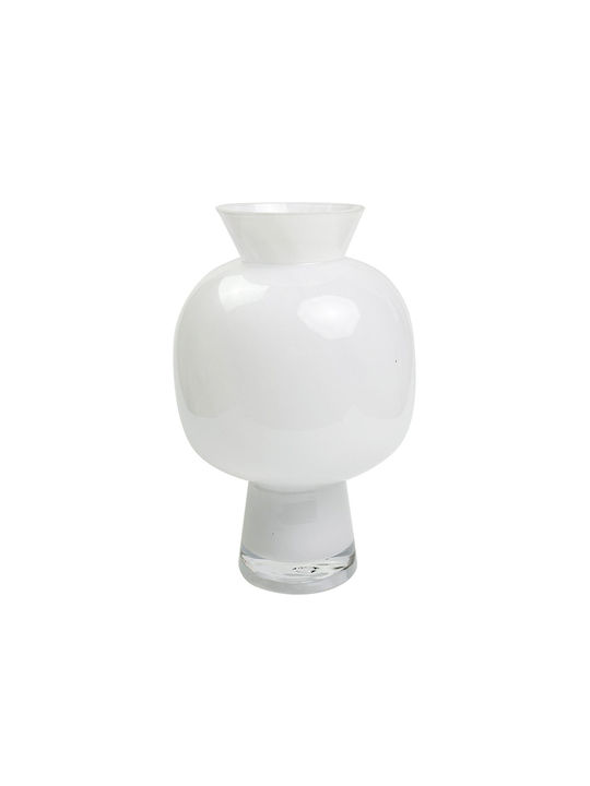 Atmosphera Decorative Vase White 13x13x22.5cm