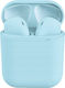 Remax TWS-R20 Earbud Bluetooth Handsfree Ακουστικά με Θήκη Φόρτισης Μπλε