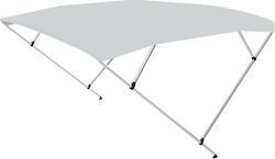 Eval Boat Canopy Aluminum M2.5xW2.5xH129cm White Color