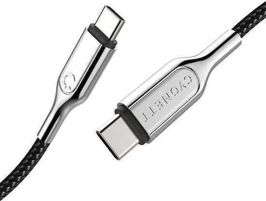 Cygnett Braided USB 2.0 Cable USB-C Male - USB-C 100W PD Black 3m