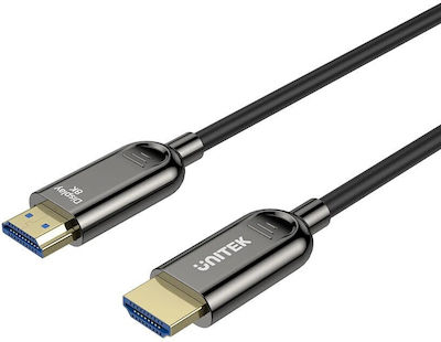 Unitek HDMI 2.1 Cable HDMI male - HDMI male 20m Μαύρο