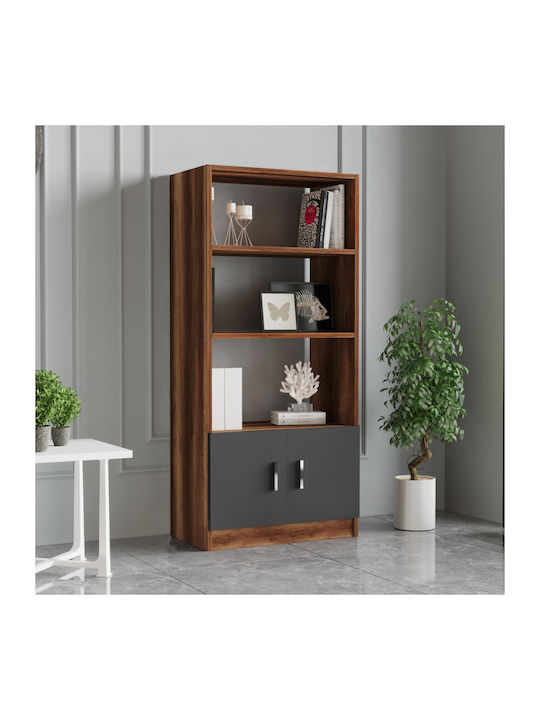 Bibliothek Edgware Charcoal 63.6x37.6x140cm