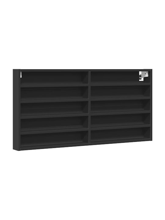 Shelf Wall Black 100x8.5x50cm