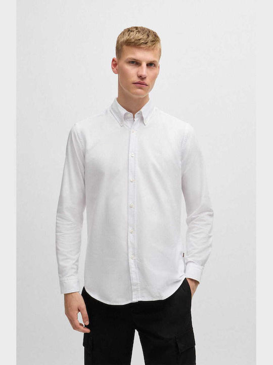 Hugo Boss Men's Shirt Cotton White