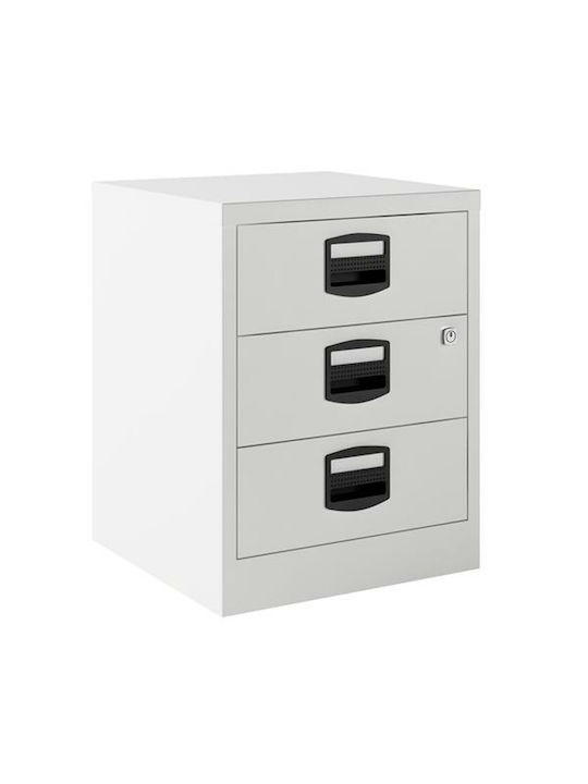 Office Storage Metal Drawer White L40xW51xH40cm