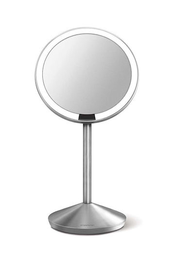 Simplehuman Καθρέπτης Μακιγιάζ Επιτραπέζιος με Φως 11.5x11.5cm Γκρι