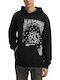 Sweatshirt mit Kapuze Schwarz