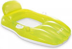 Intex Copii Saltea umflabilă Căptușeală de scaun pentru piscină cu mânere Verde 163cm cu suport pentru picioare