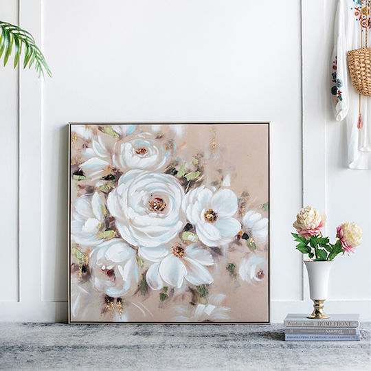 Artekko Gemälde Hölzernes 92x92 cm