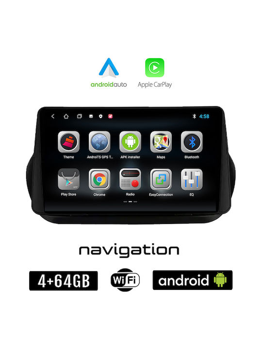 Booma Sistem Audio Auto pentru Peugeot Bipper 2008-2018 (Bluetooth/USB/WiFi/GPS/Apple-Carplay/Android-Auto) cu Ecran Tactil 10"