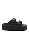 Women's Flat Sandals in Black Color