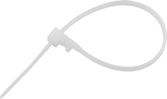 Yato Cable Ties Plastic 200mm x 4.8mm in White Colour (1 Piece)