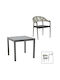 Set Outdoor Dining Kliton- Elation Charcoal 5pcs