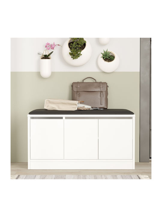Crofton Eingangsmöbel mit Schuhschrank White 89.6x35.5x45.8cm