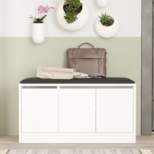 Crofton Έπιπλο Εισόδου με Παπουτσοθήκη Λευκό 89.6x35.5x45.8εκ. Crofton Έπιπλο Εισόδου με Παπουτσοθήκη Λευκό 89.6x35.5x45.8εκ.