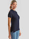 Fruit of the Loom Γυναικείο Διαφημιστικό T-shirt Κοντομάνικο Deep Navy