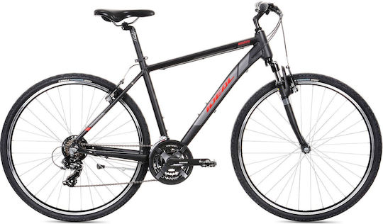 Ideal Moovic 28 28" 2024 Bicicletă Trekking Neagră Cu 21 Nivele De Viteză