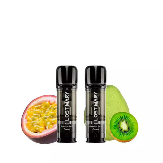 Lost Mary E-Cigarette Spare Pod 2 Pieces Passion Kiwi Guava 2ml 20mg