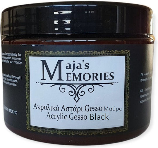 Black Acrylic Gesso Primer Maja's Memories 300ml