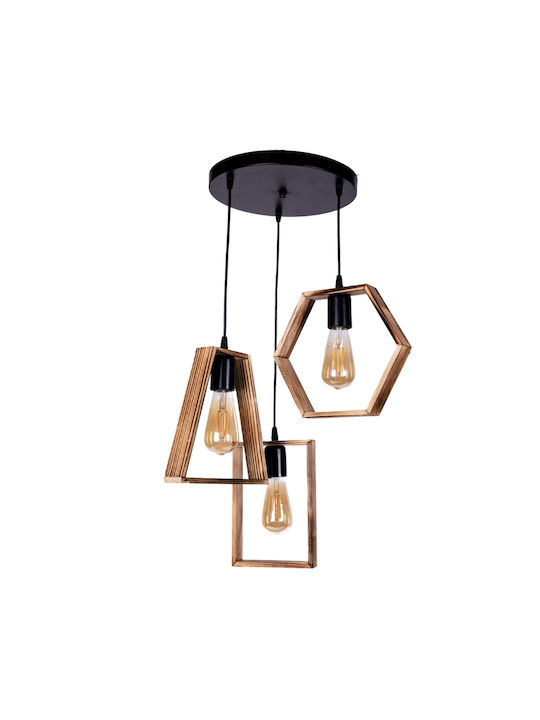 Megapap Pendant Light Three-Light for Socket E27