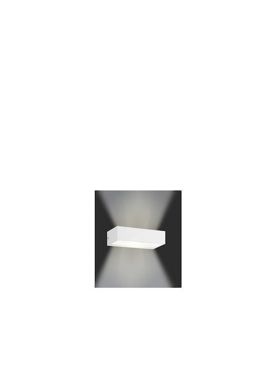 Gekas Επιτοίχια Εξωτερική Πλαφονιέρα LED IP65 9W με Ψυχρό Λευκό Φως