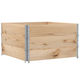 vidaXL Κολάρα Παλέτας 100x100x60.5εκ. 3τμχ