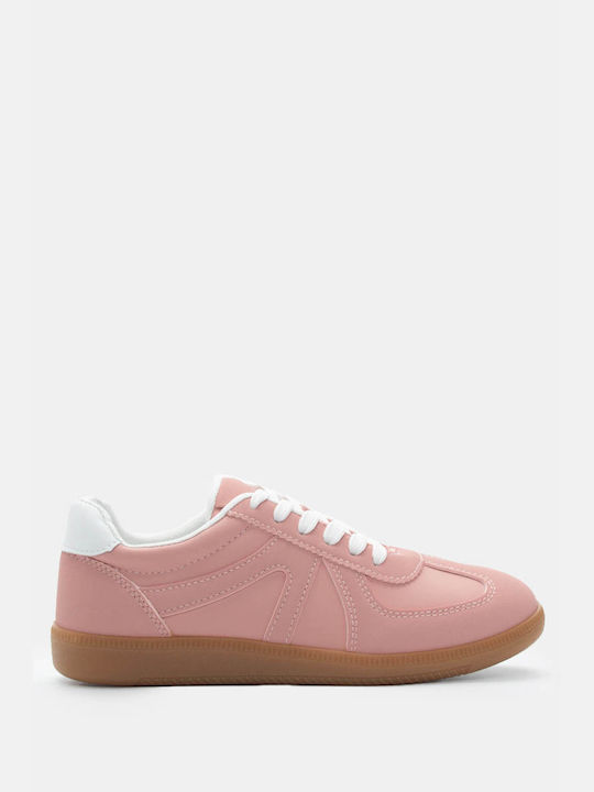 Sneakers Δίσολα Συνδυασμό Υλικών 4270407-ροζ