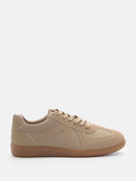 Sneakers with Combination of Materials 4270497-beige-dark