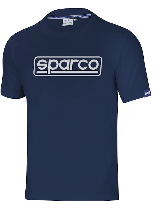 Sparco Frame Ανδρικό T-shirt Εργασίας Μπλε 01324