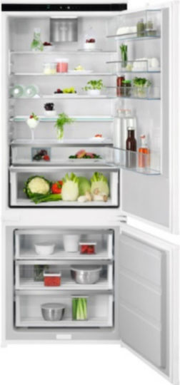 AEG Eingebauter Kühl-Gefrierkombination 376Es NoFrost H189.4xB71xT56cm. Weiß Series 7000
