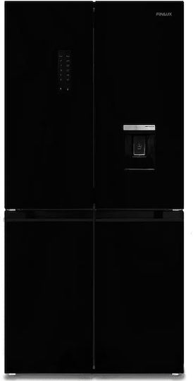 Finlux Side-by-Side Kühlschrank 488Es NoFrost H179xB84xT69cm. Schwarz FXCA FD6207