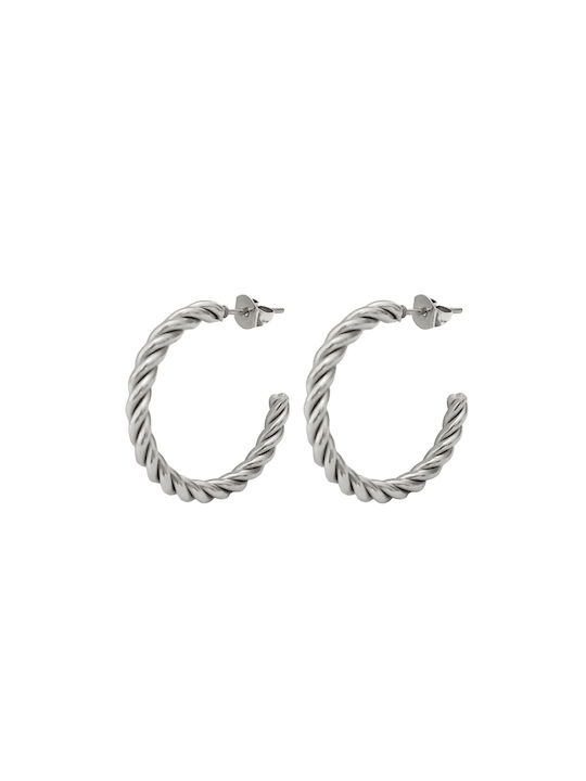 Earrings Hoops made of Steel