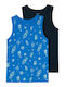 Name It Set of Kids' Undershirts Sleeveless Skydiver 2pcs