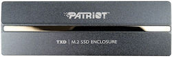 Patriot Θήκη για Σκληρό Δίσκο M.2 SATA III NVME με σύνδεση Type-C σε Γκρι χρώμα