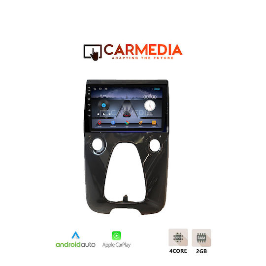 Carmedia Ηχοσύστημα Αυτοκινήτου για Peugeot 108 Toyota Aygo Citroen C1 2014 + (Bluetooth/USB/WiFi/GPS/Apple-Carplay/Android-Auto) με Οθόνη Αφής 10"