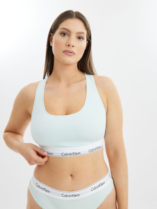 Calvin Klein Bralette Culoare Full Face Turcoaz