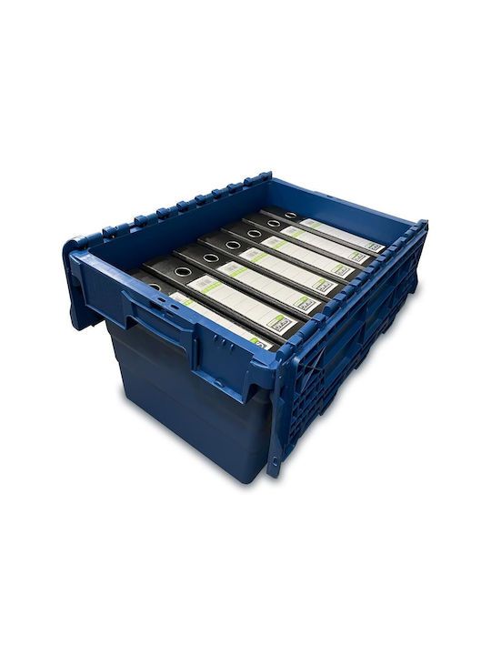 Green City International Plastic Storage Box with Lid Blue 66lt 1pcs