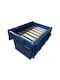 Green City International Plastic Storage Box with Lid Blue 66lt 1pcs