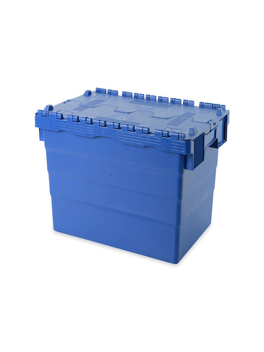 Green City International Plastic Storage Box with Lid Blue 95lt 1pcs
