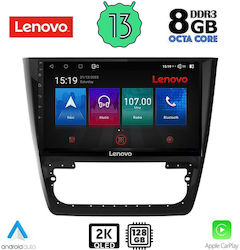 Lenovo Ηχοσύστημα Αυτοκινήτου για Skoda Yeti 2014> με Clima (Bluetooth/USB/AUX/WiFi/GPS/Apple-Carplay/Android-Auto) με Οθόνη Αφής 10"