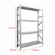 Green City International Raft Dexion Galvanizat 120x50x197.2cm cu 4 Rafturi Rezistență Totală 600kg