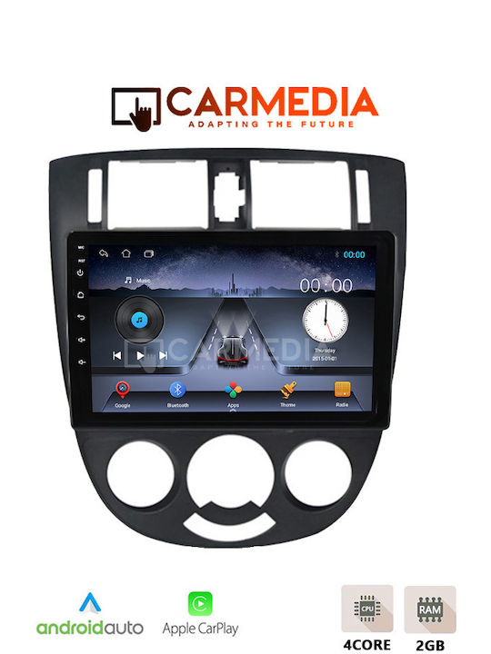 Carmedia Auto-Audiosystem für Chevrolet Lacetti 2005 (Bluetooth/USB/WiFi/GPS/Apple-Carplay/Android-Auto) mit Touchscreen 10"