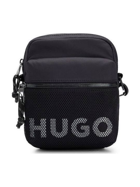 Herren Schulter / Crossbody Tasche Schwarz