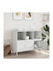 Sideboard made of Metal Olive Green 100.5x39x79cm