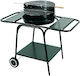 Master Grill & Party Rostfreier Stahl Holzkohlegrill mit Thermometer 46cmx46cm
