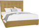 7days Bed Base Queen Size made of Wood Yellow 1...