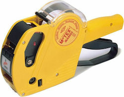 Motex MX-5500 Mechanical Handheld Label Maker 1 Row in Yellow Color