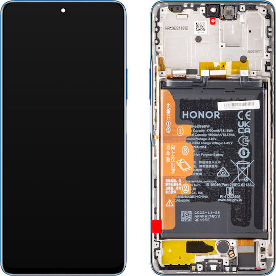Honor Οθόνη με Μηχανισμό Αφής για Honor Magic4 Lite (Μπλε)