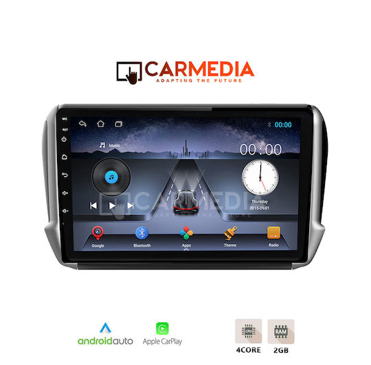 Carmedia Автомобилна Аудио Система (Блутут/USB/WiFi/GPS/Apple-Carplay/Android-Auto) с Тъчскрийн 10"