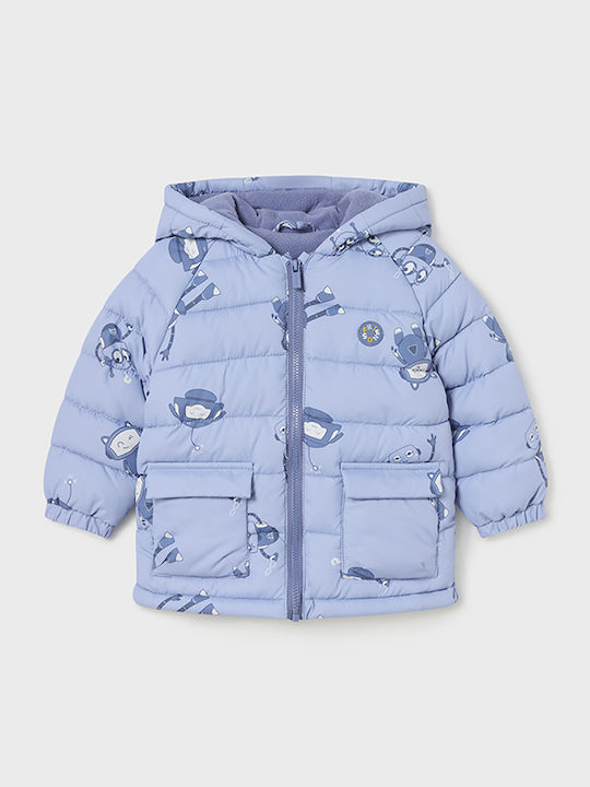Kinder Freizeitjacke mit Kapuze Hellblau